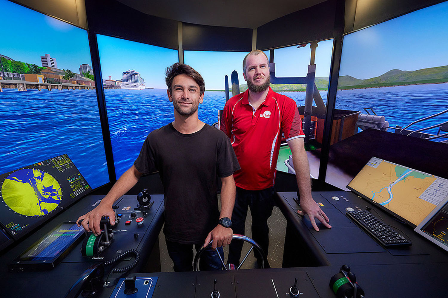 Modern marine training equipment is a feature for marine careers at TAFE Queensland. Picture: Supplied