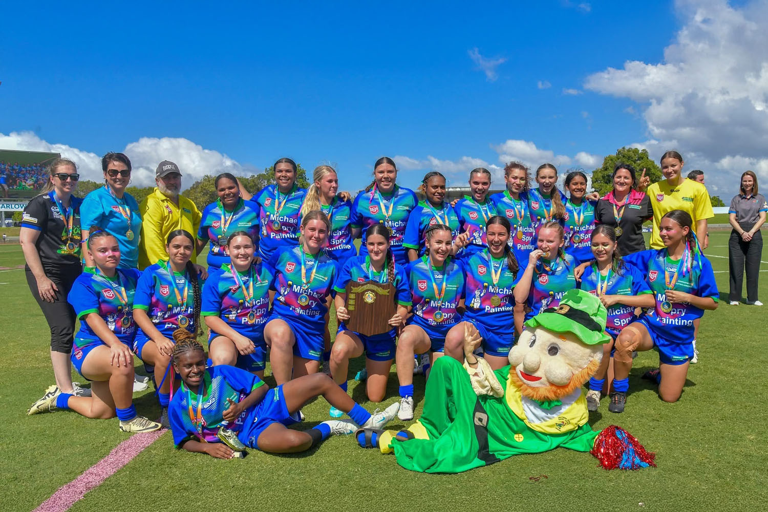 Innisfail under 17 Girls premiership winning team. Picture: Vili Baleilevuka