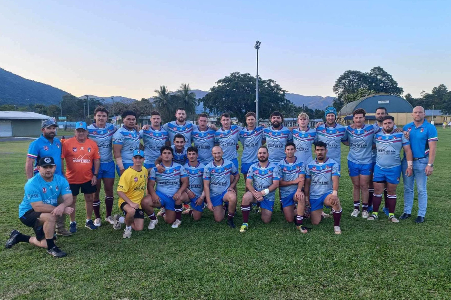 Last year’s formidable Queensland Italian Rugby League team, with a few new faces, will do battle with the Cardwell Axemen at Alley Park in Gordonvale on 1 November. Picture: Supplied