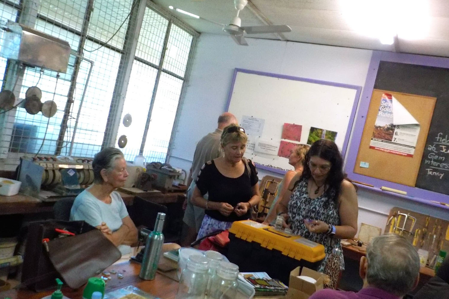 Tully Gem Club members meeting, in the clubhouse. Picture: Supplied