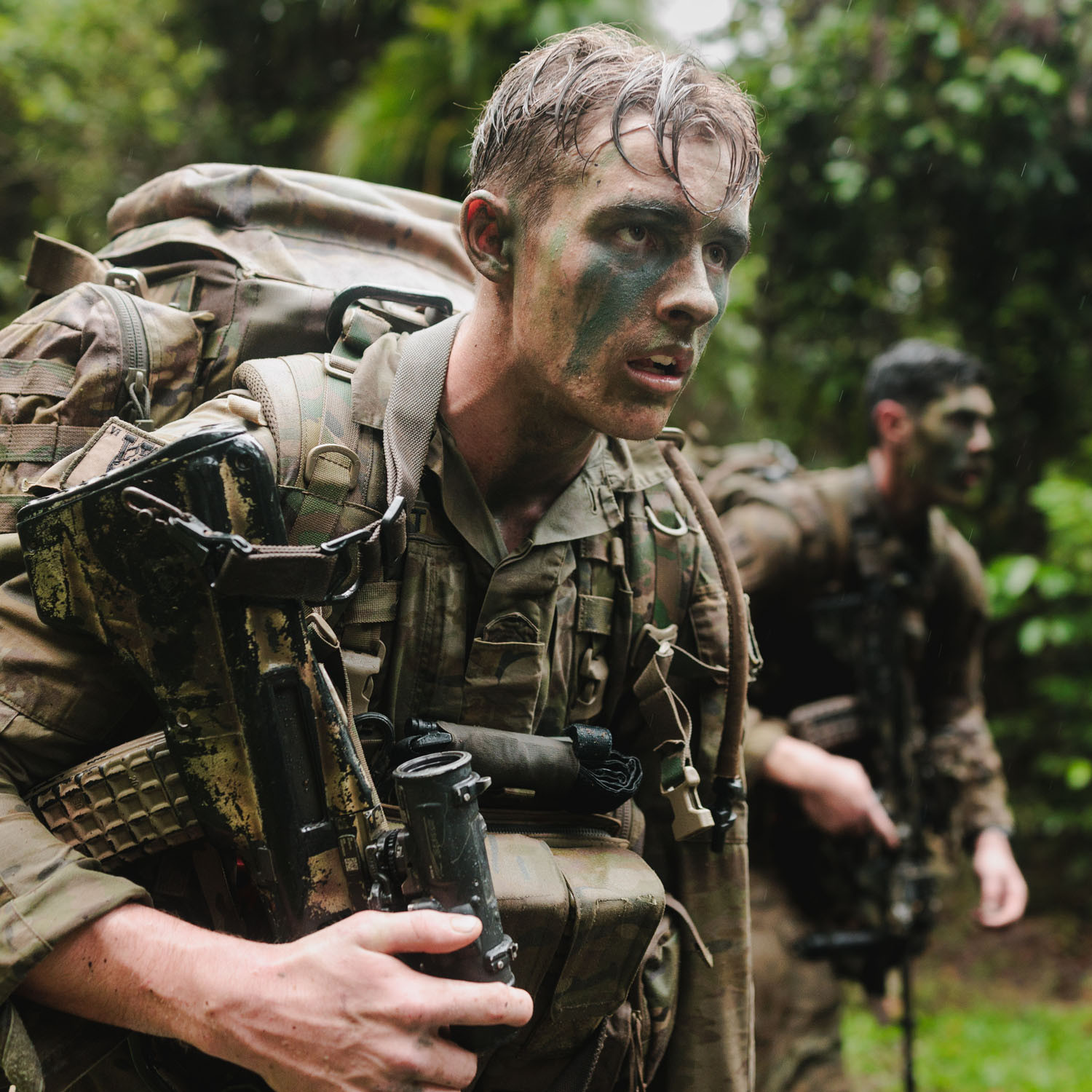 Soldiers from the 6th Battalion, The Royal Australian Regiment, conduct a stores carry during the Duke of Gloucester Cup 2025, in Tully, Queensland. Picture: CPL Cameron Pegg