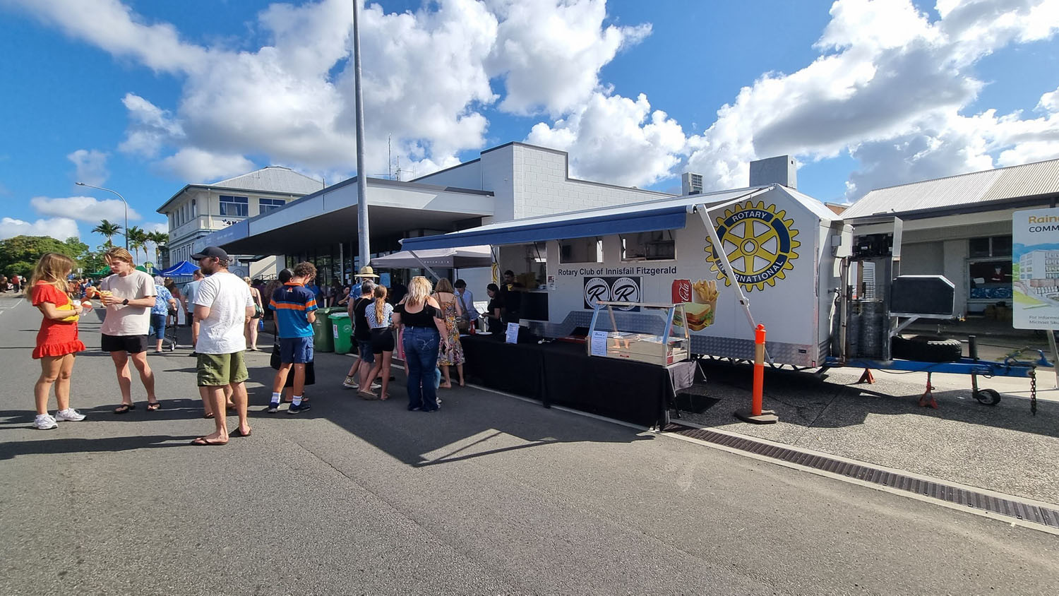 Rotary Club Innisfail Fitzgerald food van is always a popular spot.