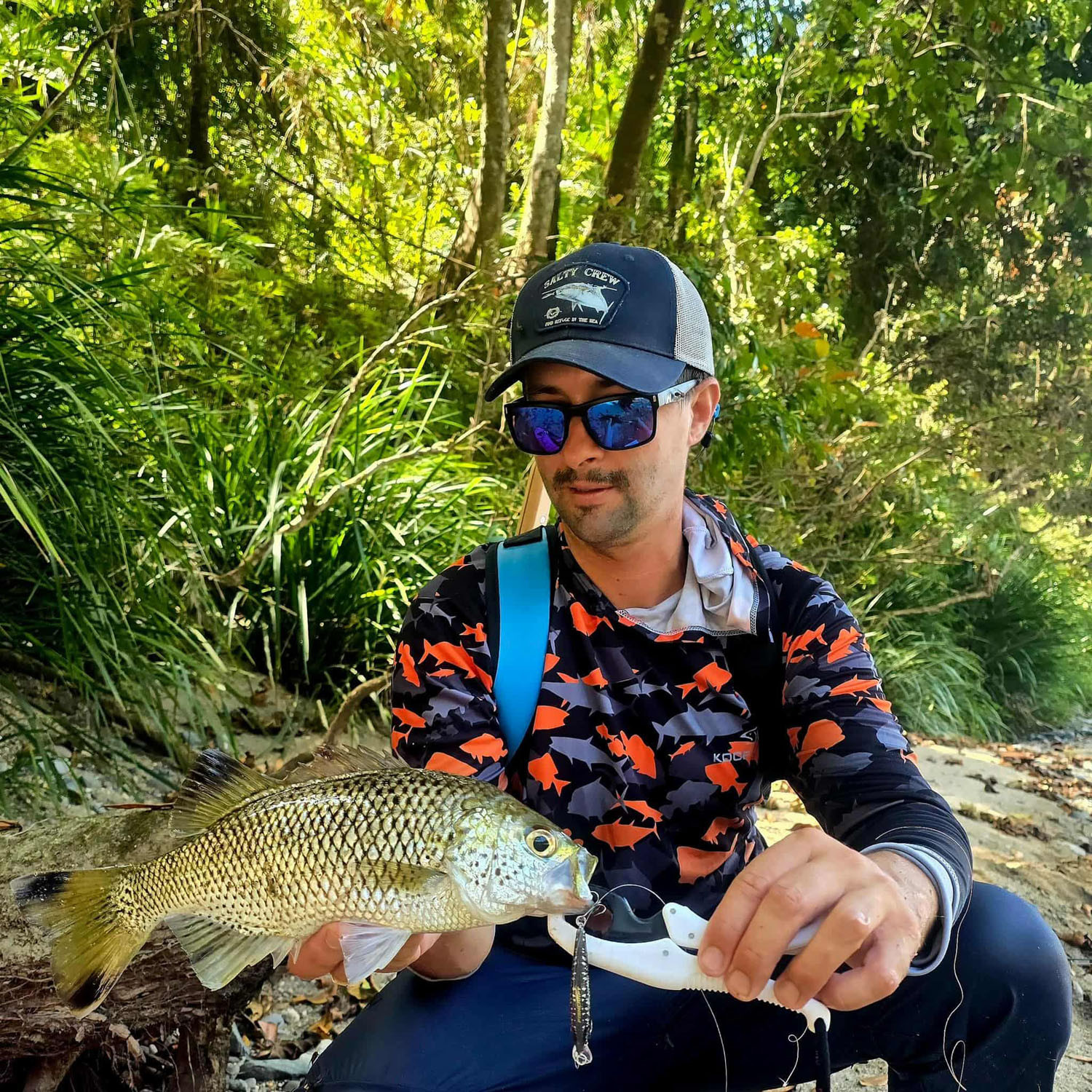 You don’t have to be local to catch some great river fish. These two beauties were caught just this week from some visitors from Cairns - names not provided. Pictures: Supplied