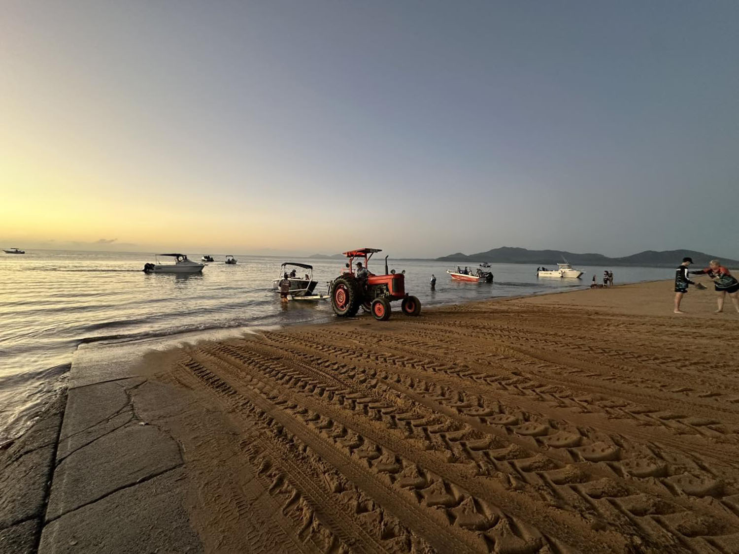Boats went out early for the Kurrimine Fishing Classic.