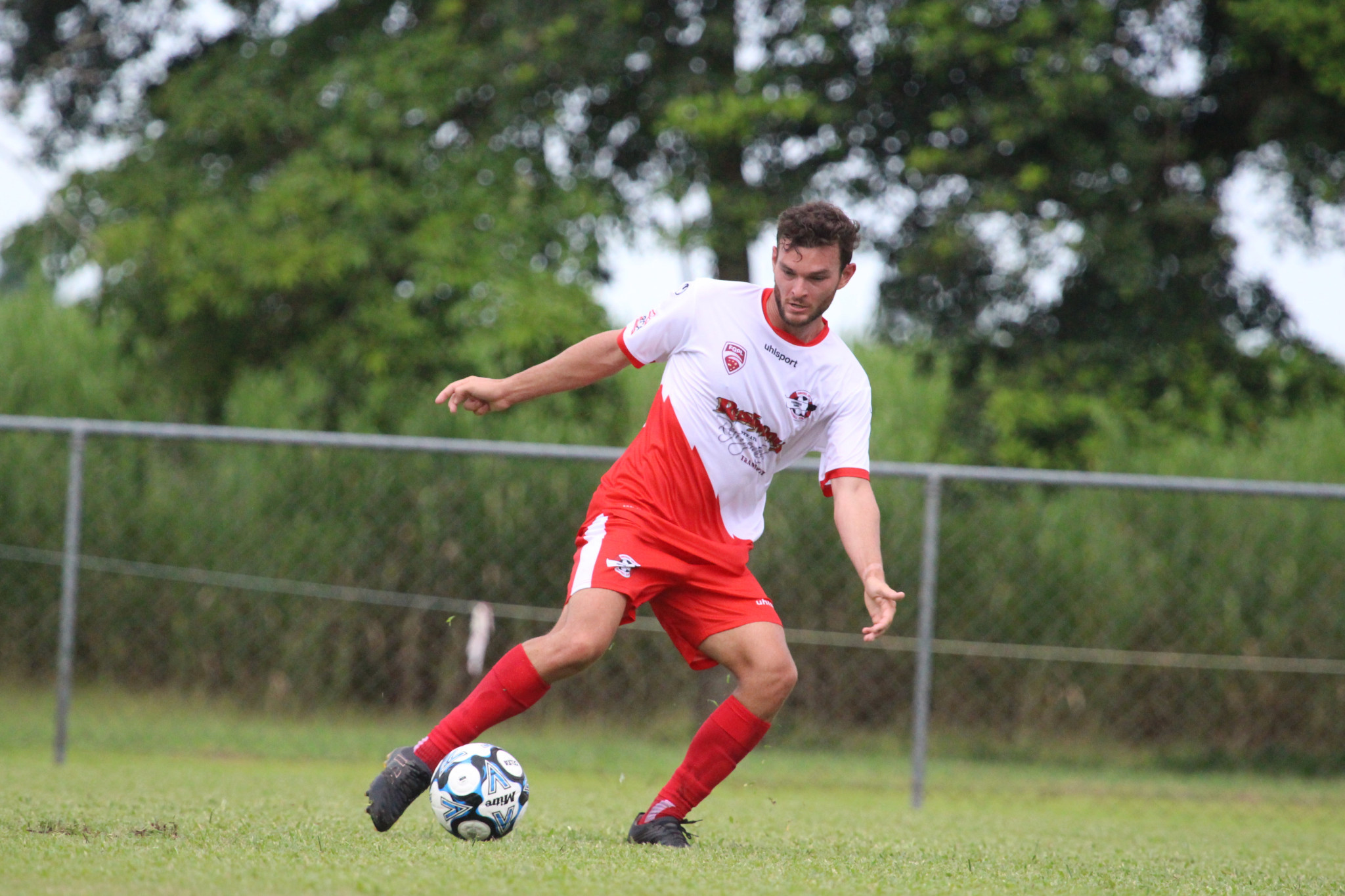 Harrison Corica was one of Innisfail’s goal scorers in their opening round fixture against Stratford Dolphins in the Kappa Queensland Cup. Picture: Maria Girgenti