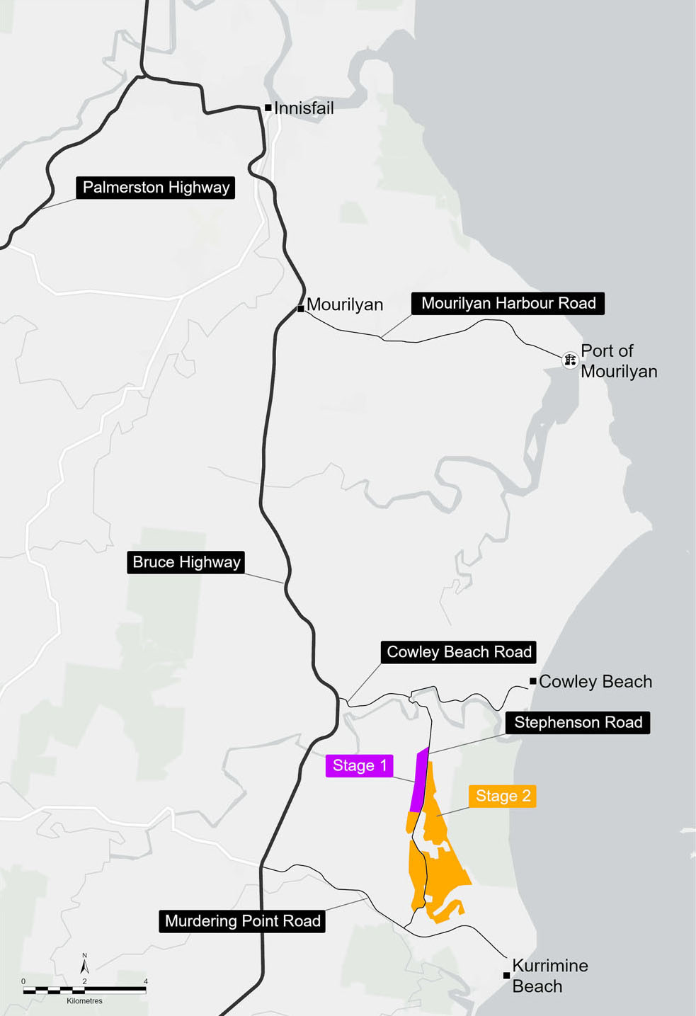 A map showing the large area of the silica mine’s expansion in orange. Picture: Supplied.